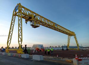 Lattice gantry crane, 80-ton capacity, 55-meter span - COMETE J.PARIS - 2021