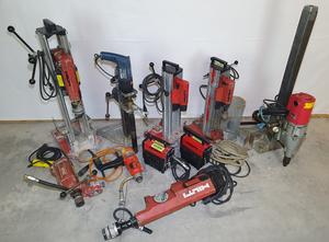 Hilti Diamond core drilling machines & core bits – Complete set, 117 pcs