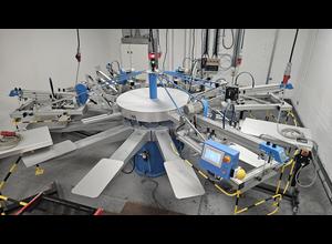 Heinz Walz, Spider EX 5/12  ER Fully automated 5 colours textile screen printing machine with 12 stations